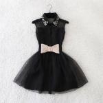 LUXURIOUS PEARL DIAMOND BRIDESMAID BOW DRESS 16