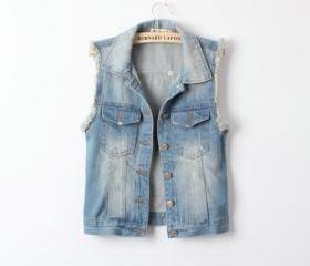 RETRO FASHION ALL-MATCH DENIM VEST 50