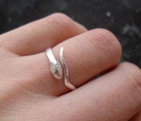 SILVER 925 STERLING SILVER HAND-MADE SNAKE RING 81