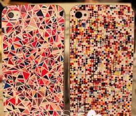MOSAIC GEOMETRIC PATTERNS PAINTED IPHONE4/4S/5 CASE 85