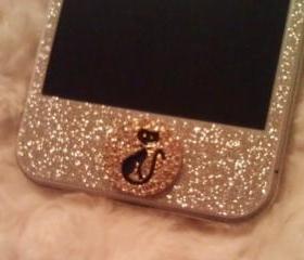 IPHONE5 4/4S STICKER HOME BUTTON STICKER LITTLE CAT 148