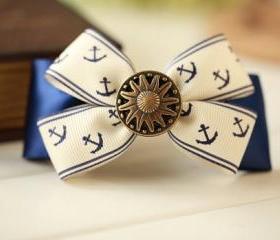 BOW AND ANCHOR HAIRPIN CLIP [165]