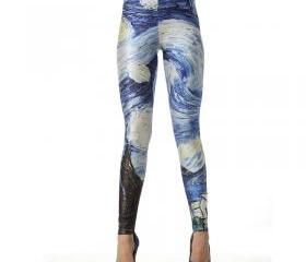 VAN GOGH MASTER PIECE THE STARRY NIGHT LEGGINGS [216]
