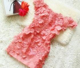 ELEGANT 3D FLORAL SHEATH DRESS [218]