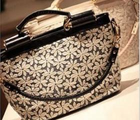 HIGH QUALITY SHOULDER BAG COVERED WITH LACE [240]