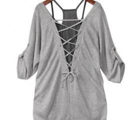 CROSSED BACK SHIRT WITH INNER TANK TOP [252]