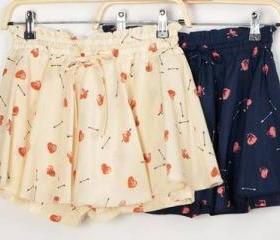 CHIFFON SHORTS WITH HEART AND ARROW [278]