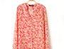 V NECK COLORFUL FLORAL BLOUSE [293]